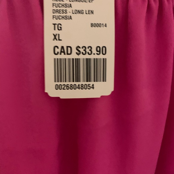 Fushia of the shoulder dress - Picture 3 of 4